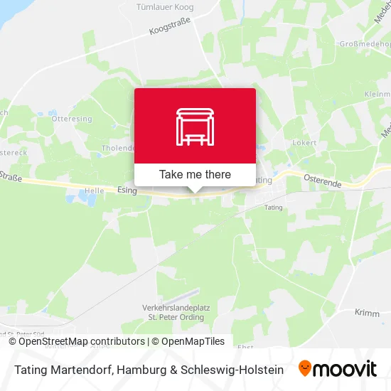 Карта Tating Martendorf