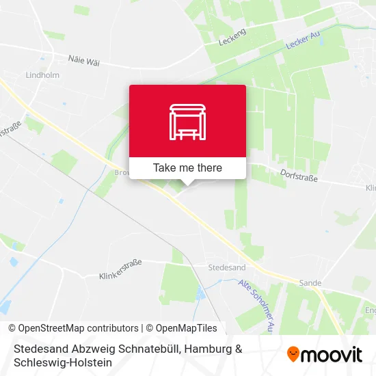 Карта Stedesand Abzweig Schnatebüll