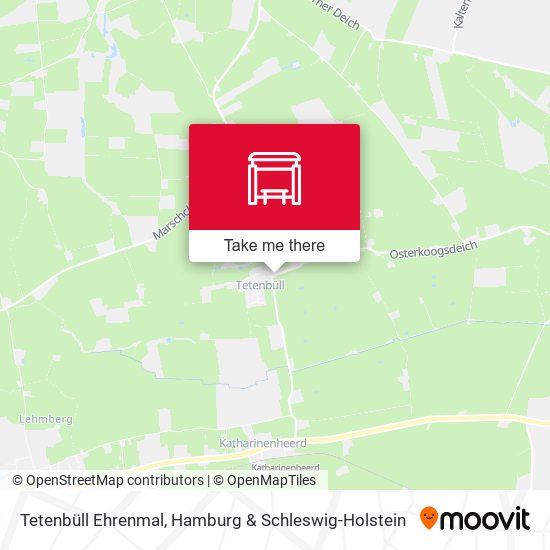 Tetenbüll Ehrenmal map