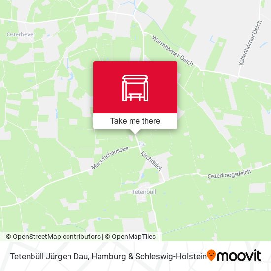 Tetenbüll Jürgen Dau map