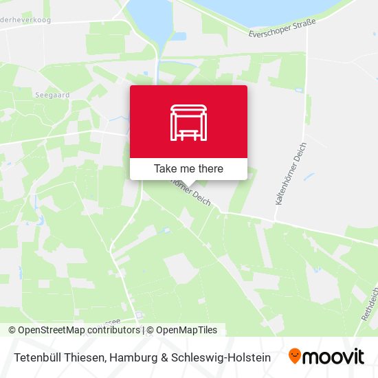 Tetenbüll Thiesen map