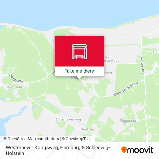 Карта Westerhever Koogsweg