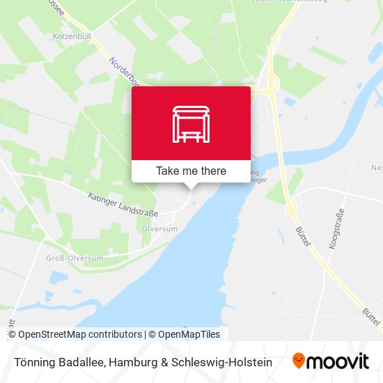 Tönning Badallee map