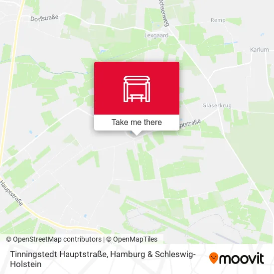 Карта Tinningstedt Hauptstraße