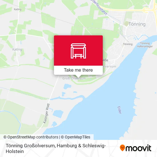Карта Tönning Großolversum