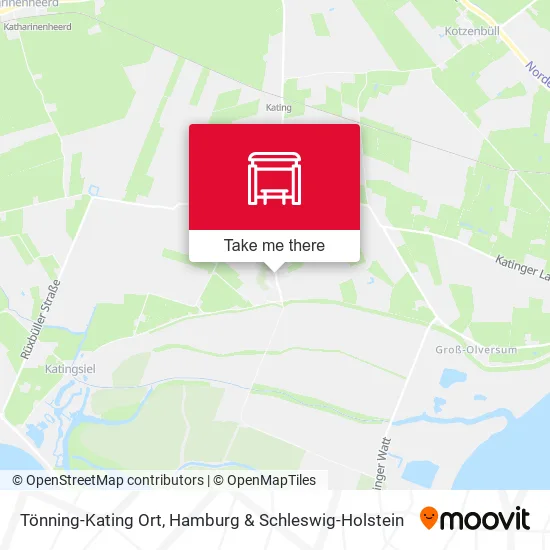 Карта Tönning-Kating Ort