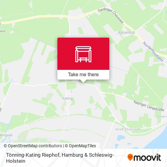 Tönning-Kating Riephof map