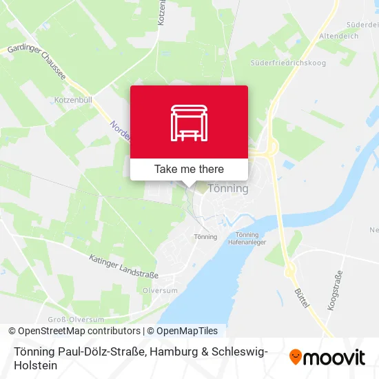 Карта Tönning Paul-Dölz-Straße