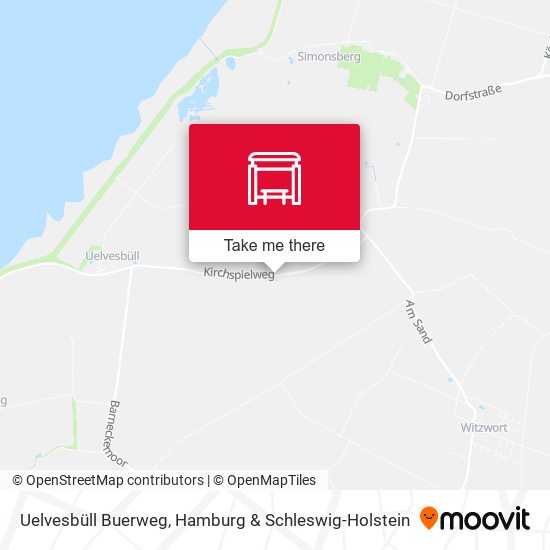 Uelvesbüll Buerweg map