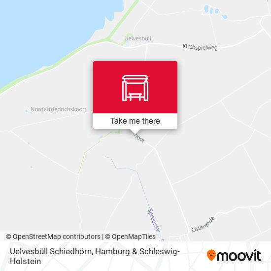 Uelvesbüll Schiedhörn map