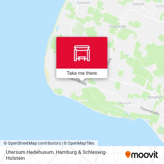 Карта Utersum Hedehusum