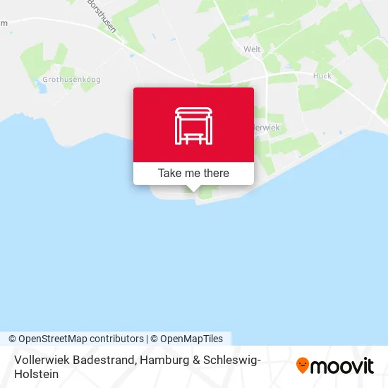 Карта Vollerwiek Badestrand