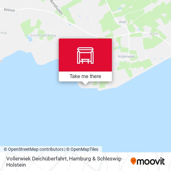 Vollerwiek Deichüberfahrt map