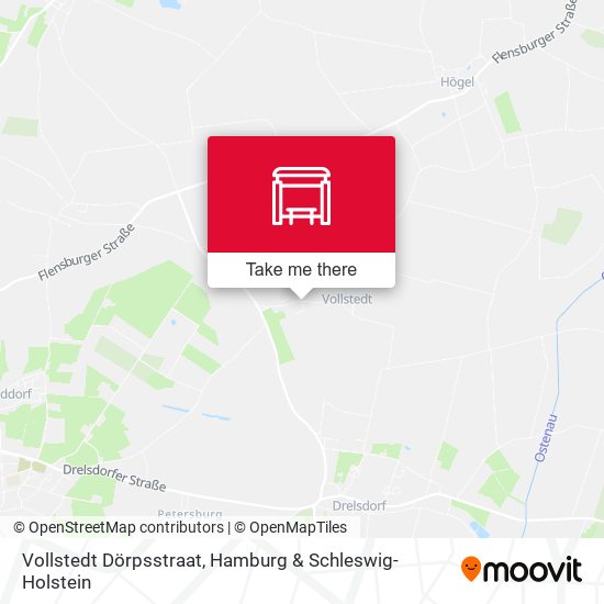 Vollstedt Dörpsstraat map
