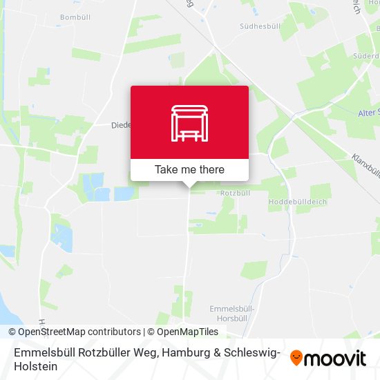 Emmelsbüll Rotzbüller Weg map
