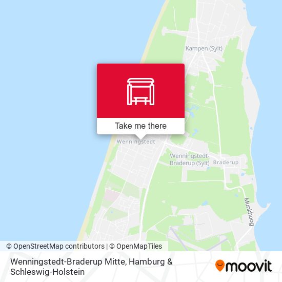 Wenningstedt-Braderup Mitte map