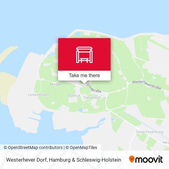 Westerhever Dorf map