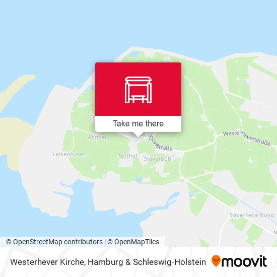 Карта Westerhever Kirche