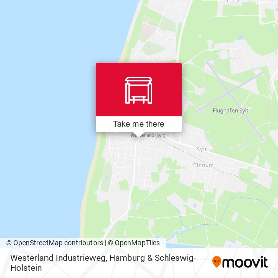 Westerland Industrieweg map