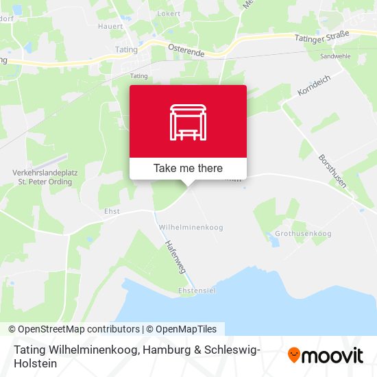 Tating Wilhelminenkoog map