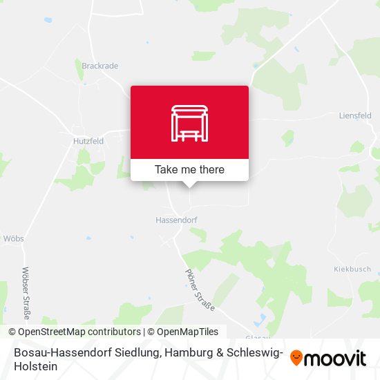Bosau-Hassendorf Siedlung map