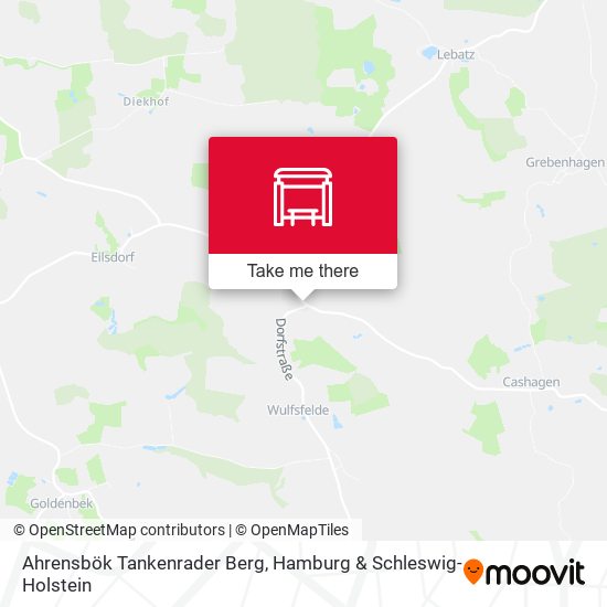 Ahrensbök Tankenrader Berg map