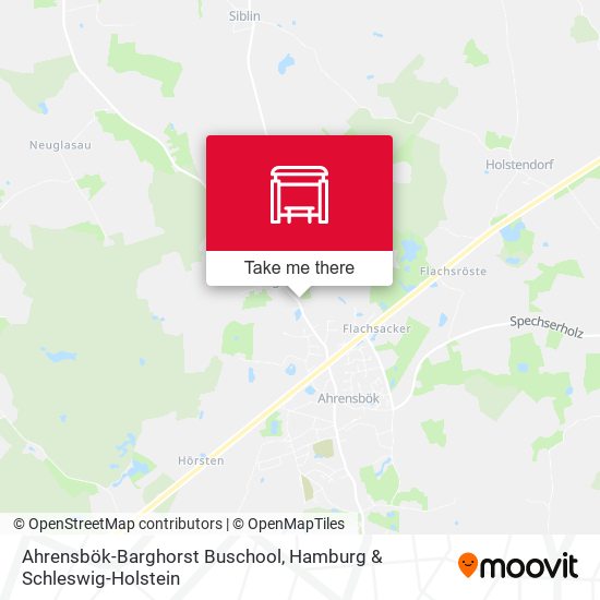Ahrensbök-Barghorst Buschool map