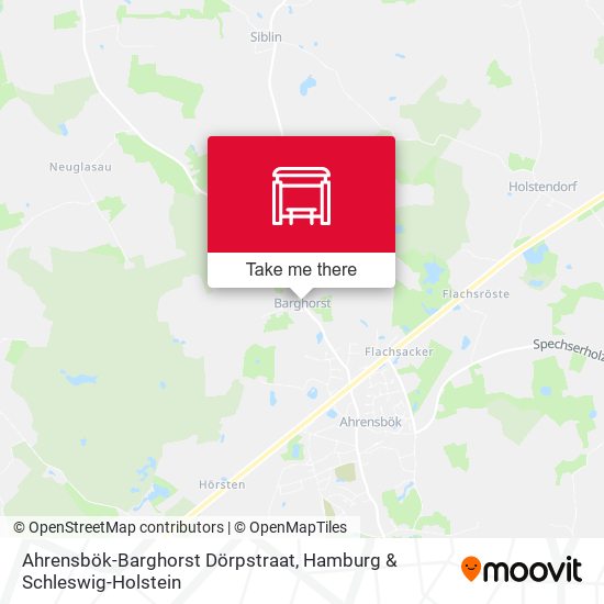 Ahrensbök-Barghorst Dörpstraat map