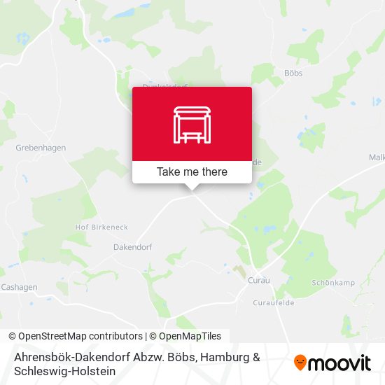 Ahrensbök-Dakendorf Abzw. Böbs map