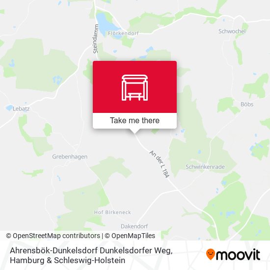 Ahrensbök-Dunkelsdorf Dunkelsdorfer Weg map