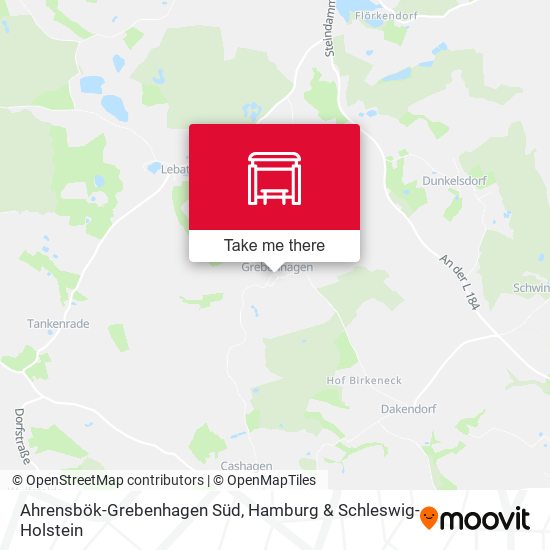 Ahrensbök-Grebenhagen Süd map