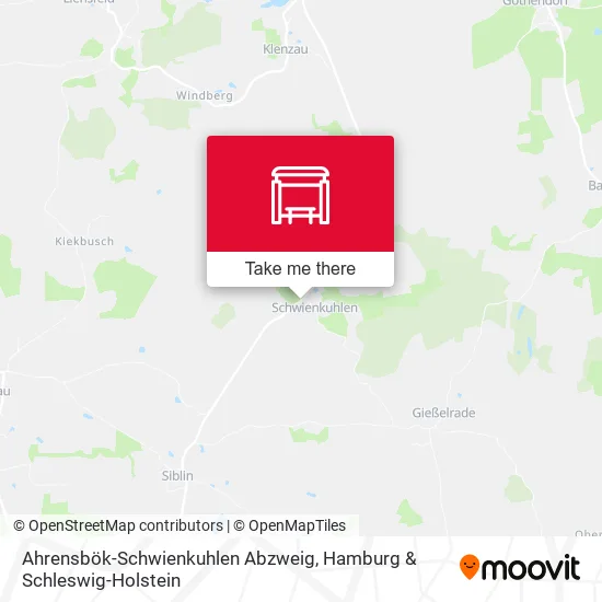 Карта Ahrensbök-Schwienkuhlen Abzweig