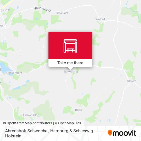 Ahrensbök-Schwochel map