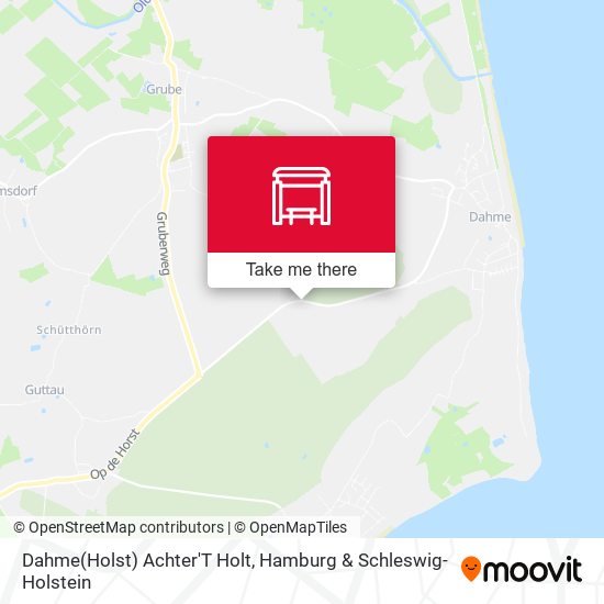 Dahme(Holst) Achter'T Holt map