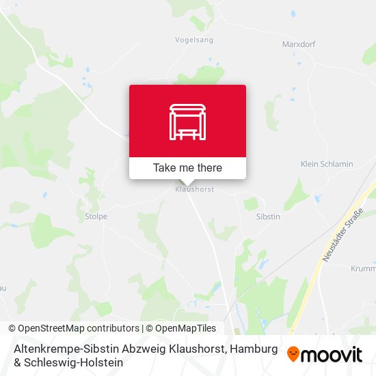 Altenkrempe-Sibstin Abzweig Klaushorst map