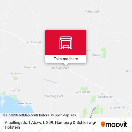 Altjellingsdorf Abzw. L 209 map