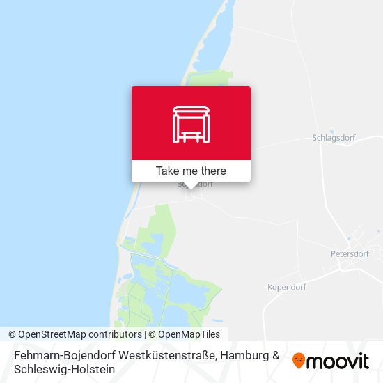 Fehmarn-Bojendorf Westküstenstraße map