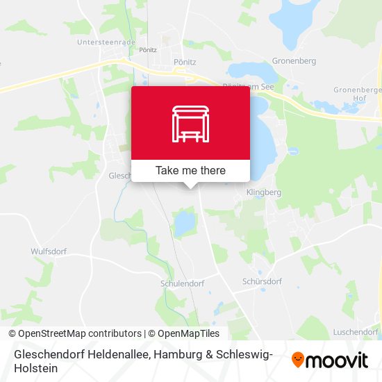 Gleschendorf Heldenallee map