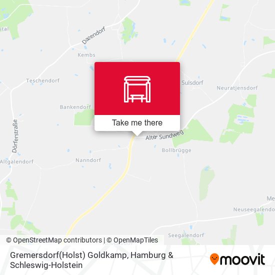 Gremersdorf(Holst) Goldkamp map
