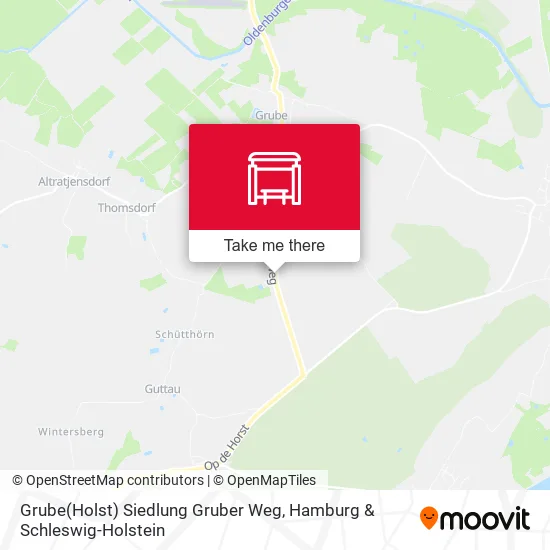 Карта Grube(Holst) Siedlung Gruber Weg