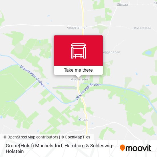 Grube(Holst) Muchelsdorf map