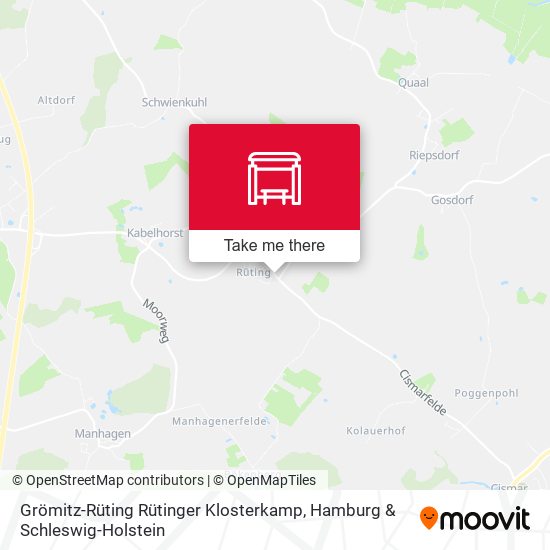 Grömitz-Rüting Rütinger Klosterkamp map