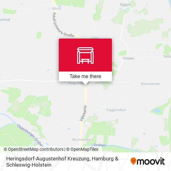 Heringsdorf-Augustenhof Kreuzung map