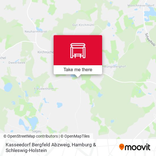 Kasseedorf Bergfeld Abzweig map