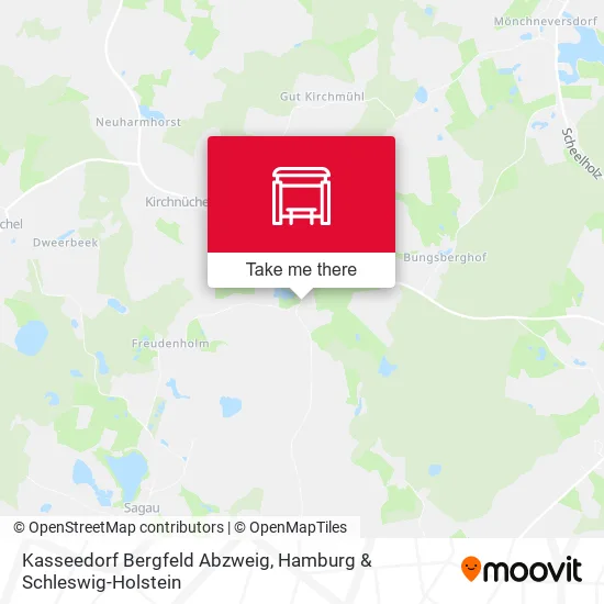 Карта Kasseedorf Bergfeld Abzweig