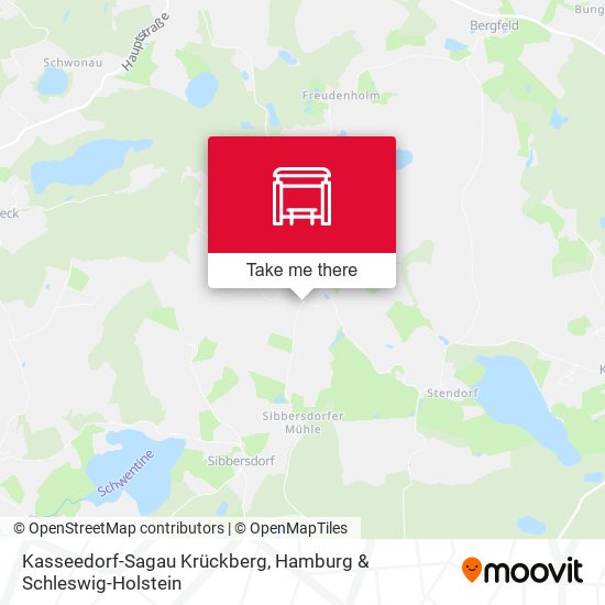 Kasseedorf-Sagau Krückberg map
