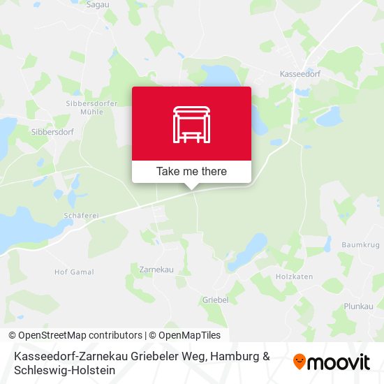 Kasseedorf-Zarnekau Griebeler Weg map