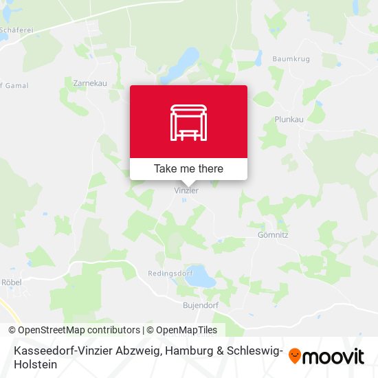 Kasseedorf-Vinzier Abzweig map