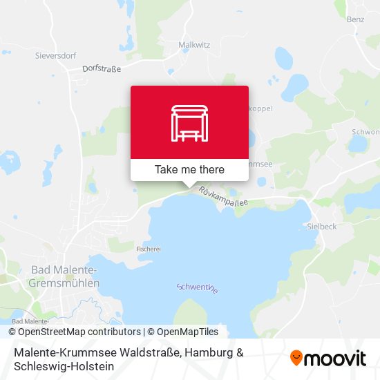 Malente-Krummsee Waldstraße map