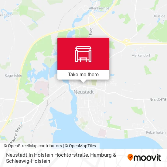 Карта Neustadt In Holstein Hochtorstraße